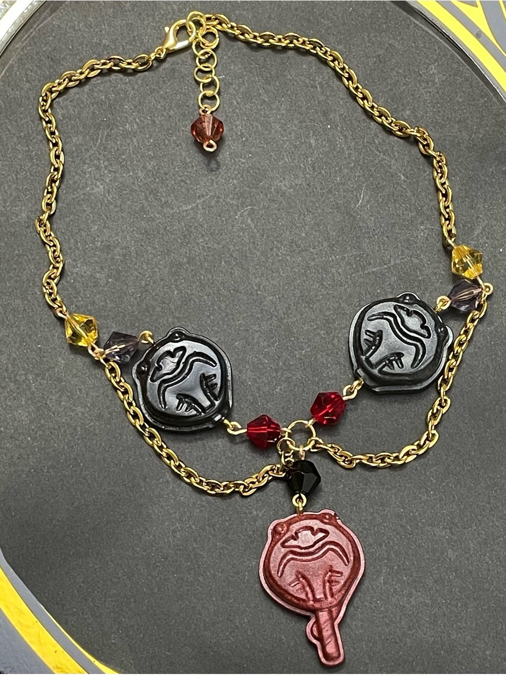 Twisted Wonderland Inspired Jamil Viper Groovy Candy Choker Necklace